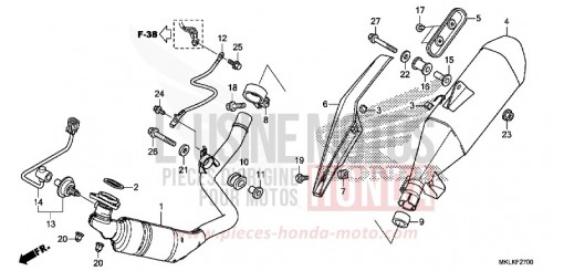 SILENZIATORE DI SCARICO NC750SDK di 2019